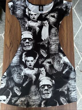 Rock Rebel Universal Monsters Dress - small stain